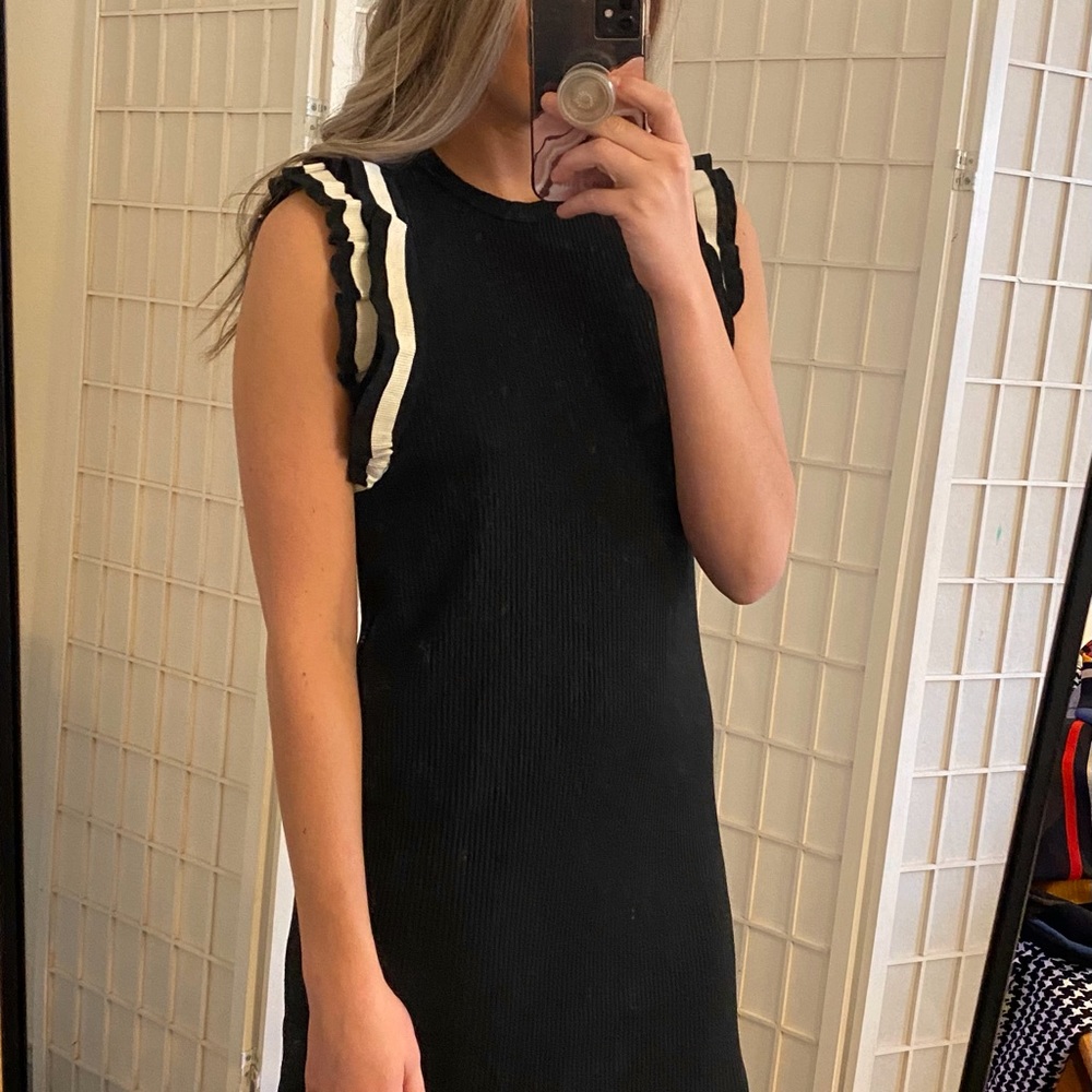 Cotton Blend Midi Dress